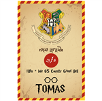 Invitación Harry Potter Pers